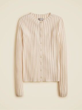 J.Crew Wide-rib cashmere cardigan CO325